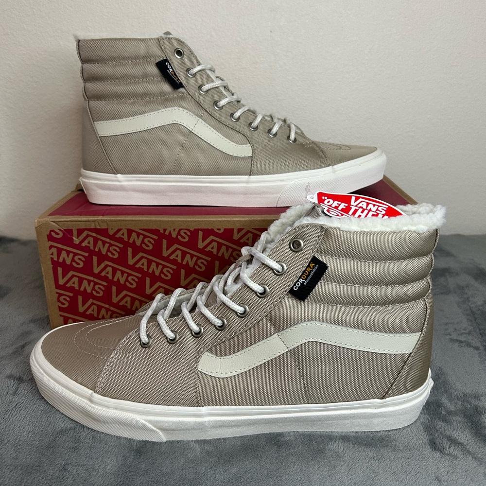 Vans Sk8-Hi Cordura Sherpa Walnut Men Size 13
